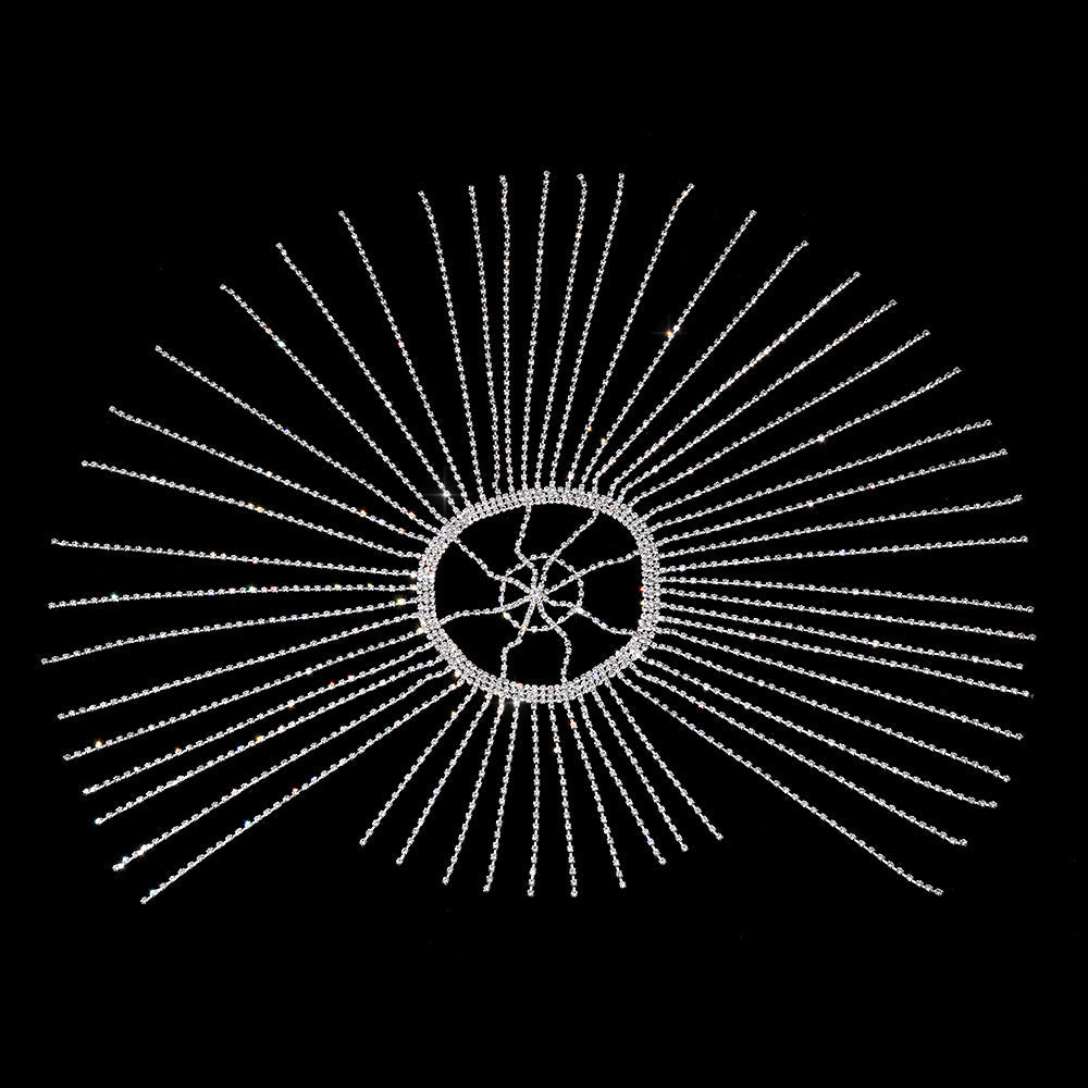 Rhinestone Tassel Hair Accessory - Festigal