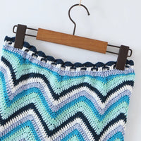 Blue for You Crochet Top and Skirt - Festigal