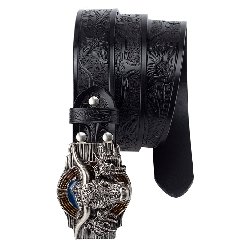 Western Bull Buckle Belt - Festigal