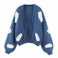 Handmade Cloud Knitted Cardigan