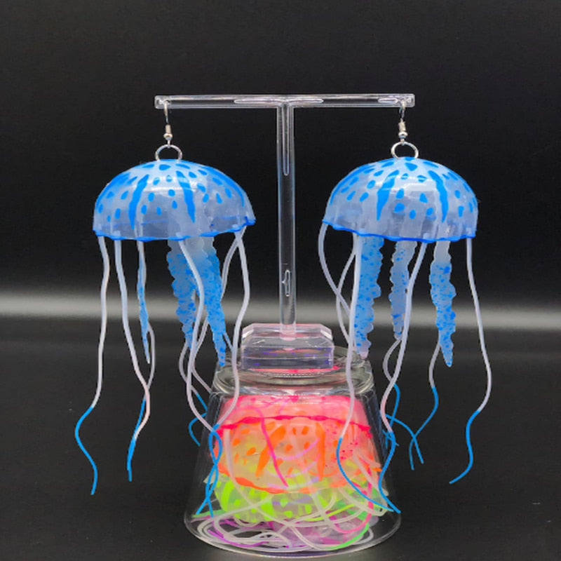 Glow in the Dark Jellyfish Earrings