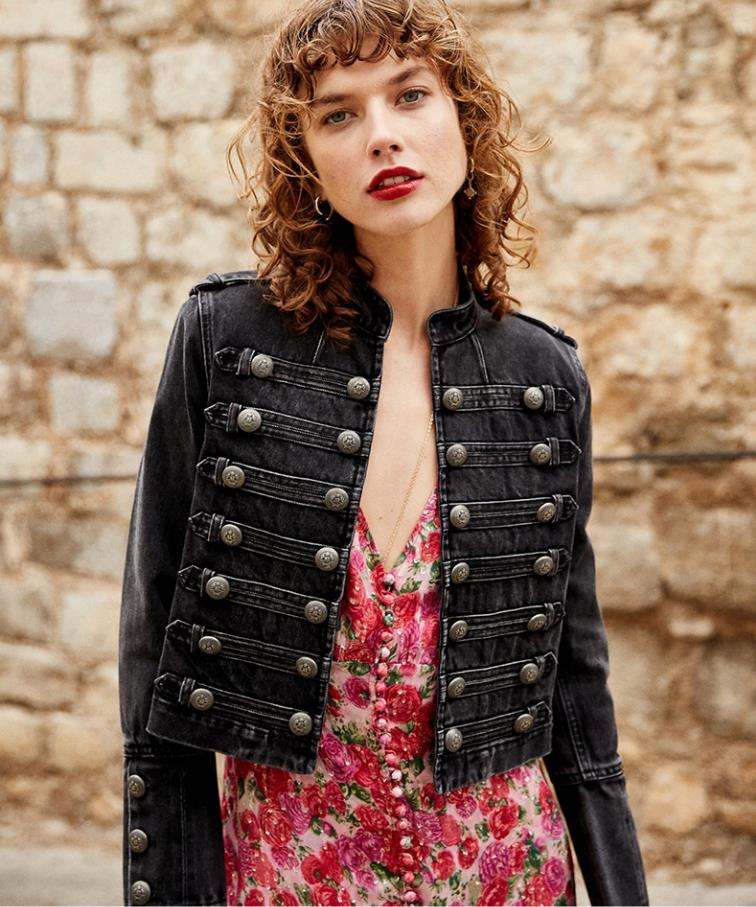 Retro Military Style Denim Jacket - Festigal