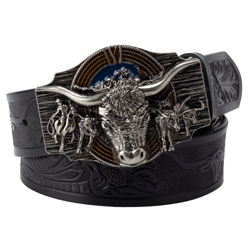 Western Bull Buckle Belt - Festigal