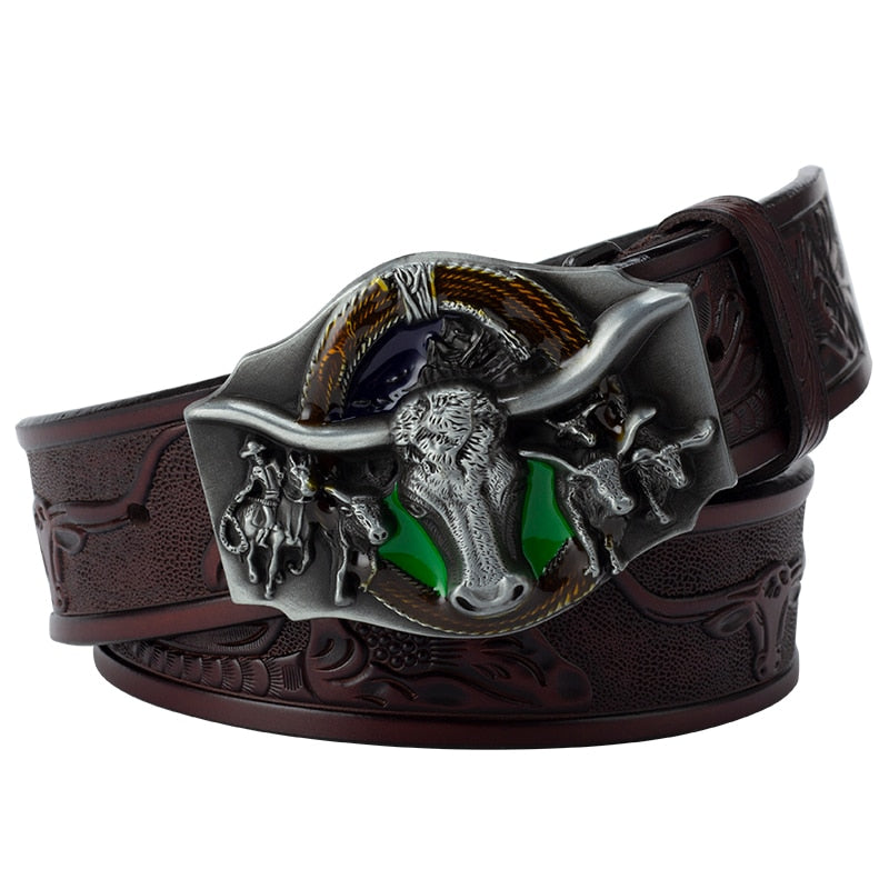 Western Bull Buckle Belt - Festigal