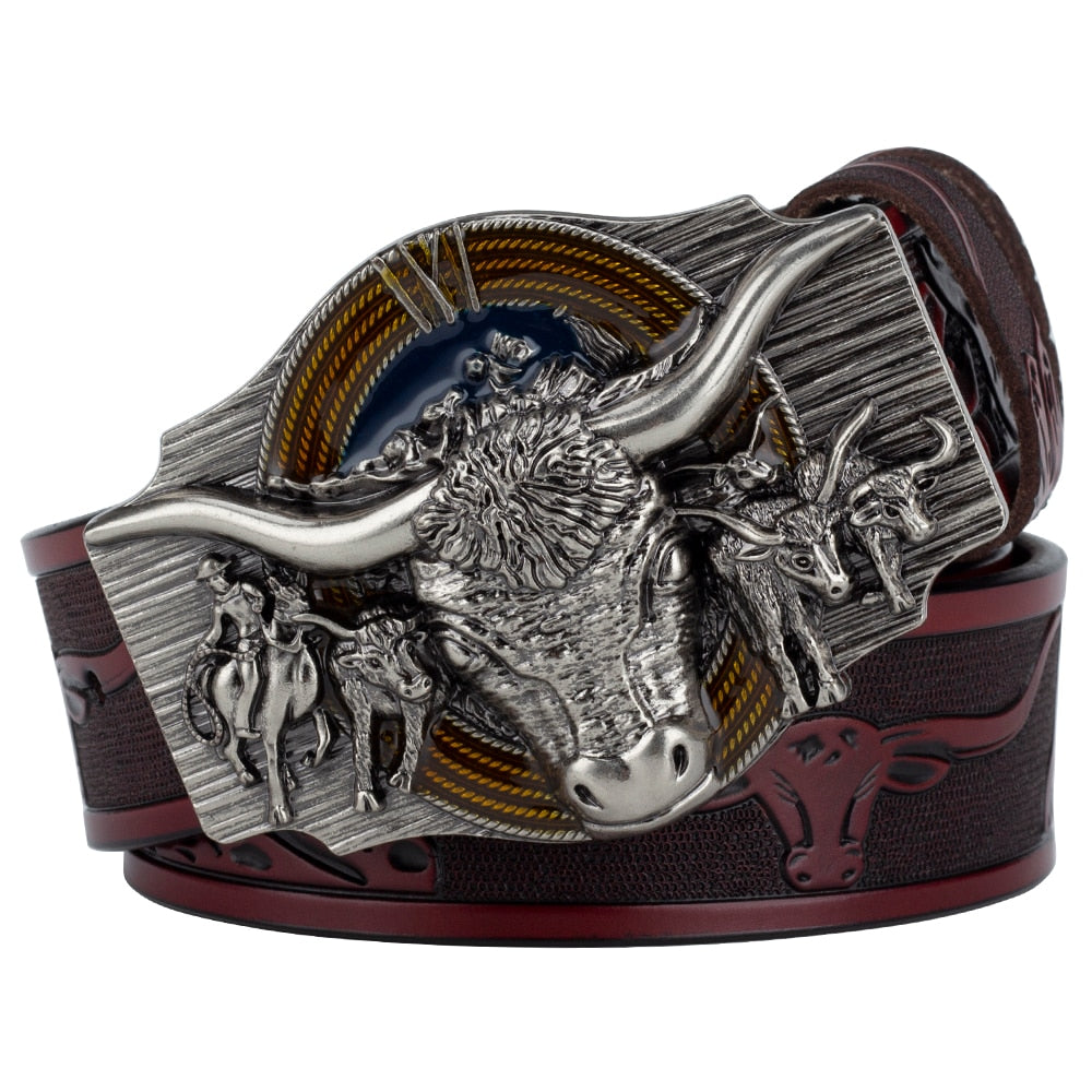 Western Bull Buckle Belt - Festigal