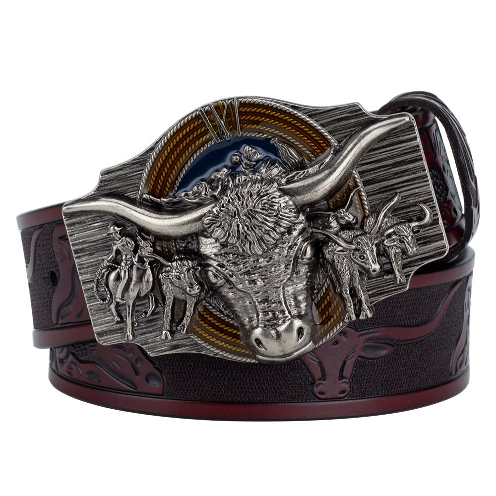 Western Bull Buckle Belt - Festigal