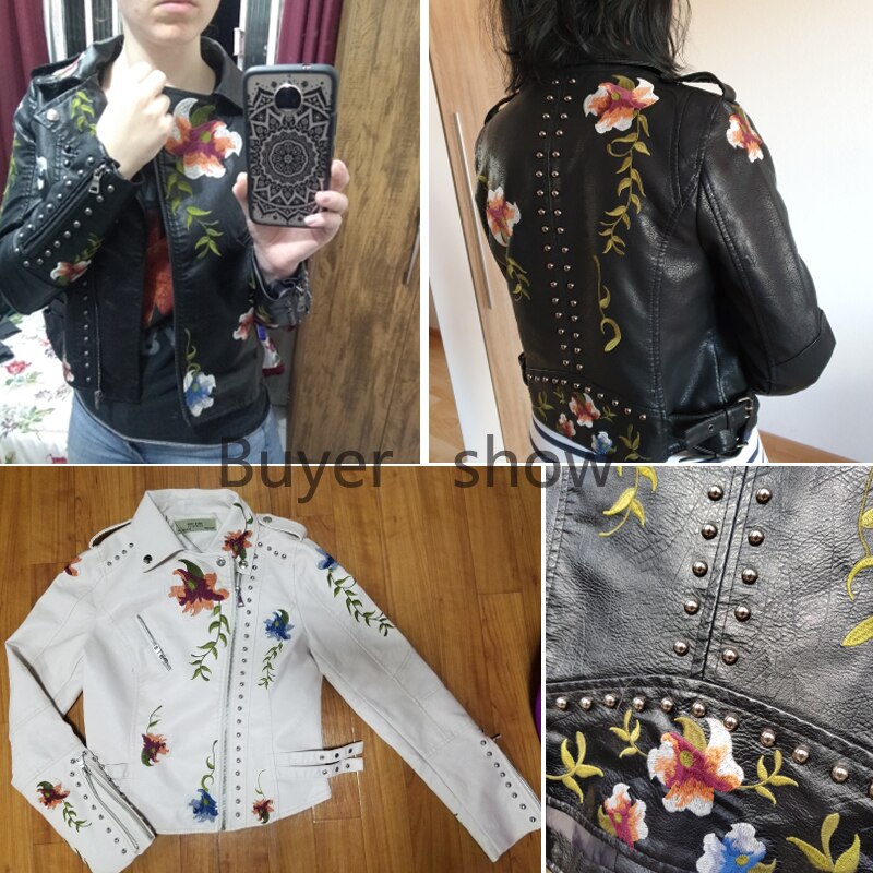 Bikers Jacket with a Floral Twist - Festigal