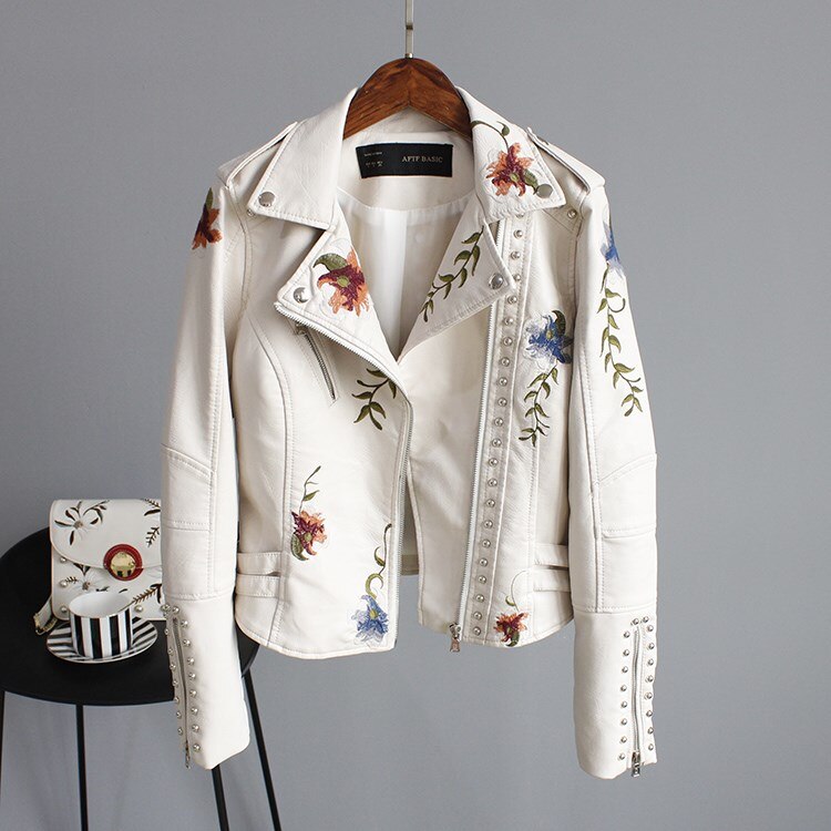 Bikers Jacket with a Floral Twist - Festigal