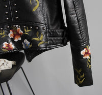 Bikers Jacket with a Floral Twist - Festigal