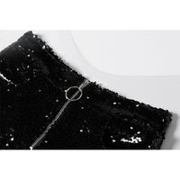 Sequin Zipped Shorts - Festigal