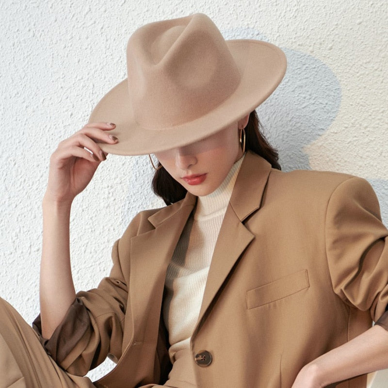Classic Fedora Hat with gold chain - Festigal