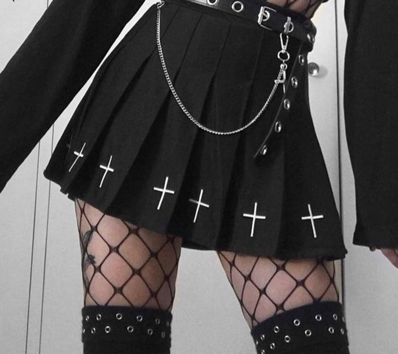 Goth Style Mini Skirt - Festigal