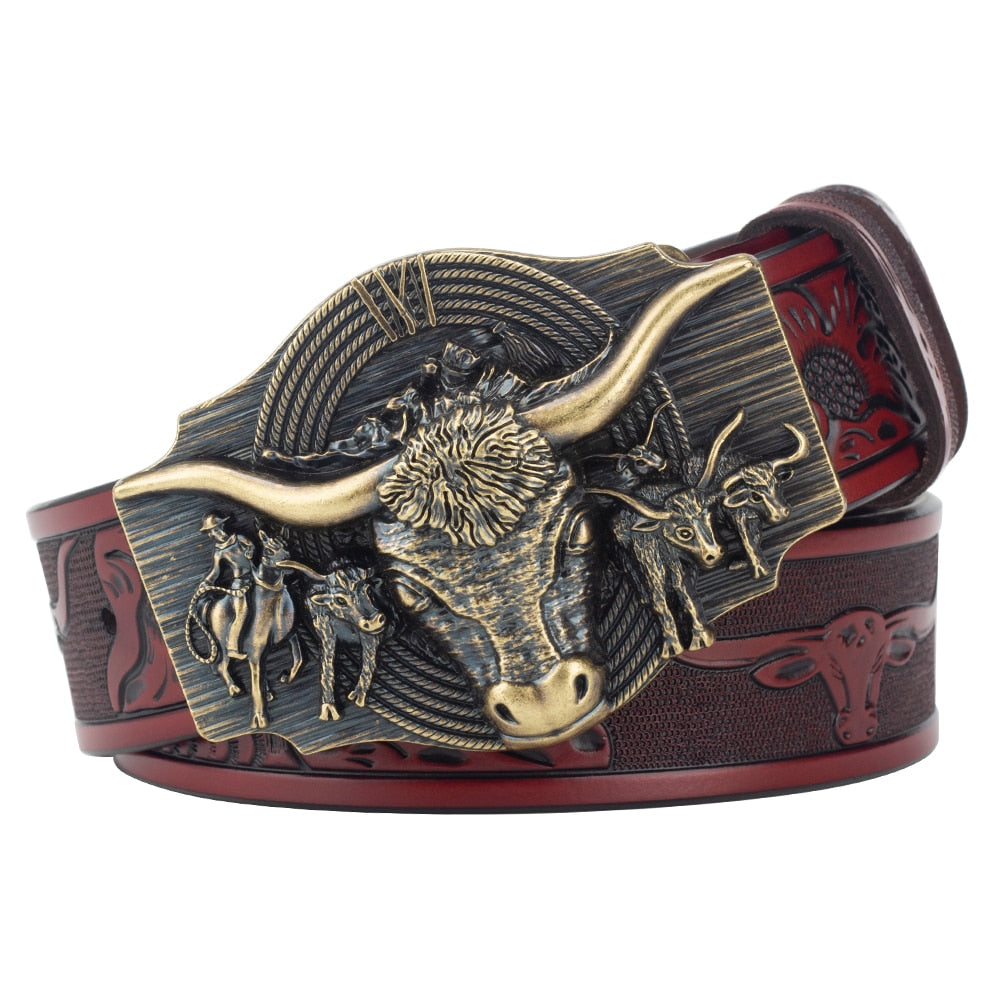 Western Bull Buckle Belt - Festigal