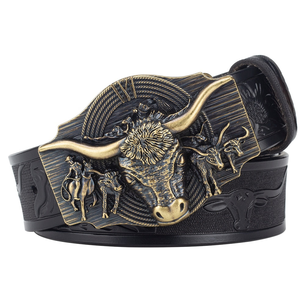Western Bull Buckle Belt - Festigal