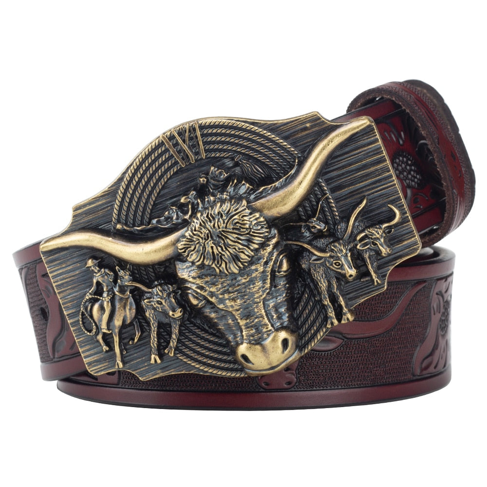 Western Bull Buckle Belt - Festigal