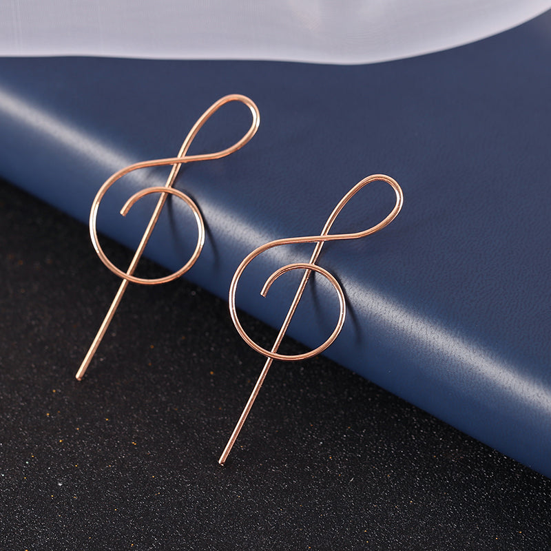 Treble Clef Musical Note Earrings - Festigal