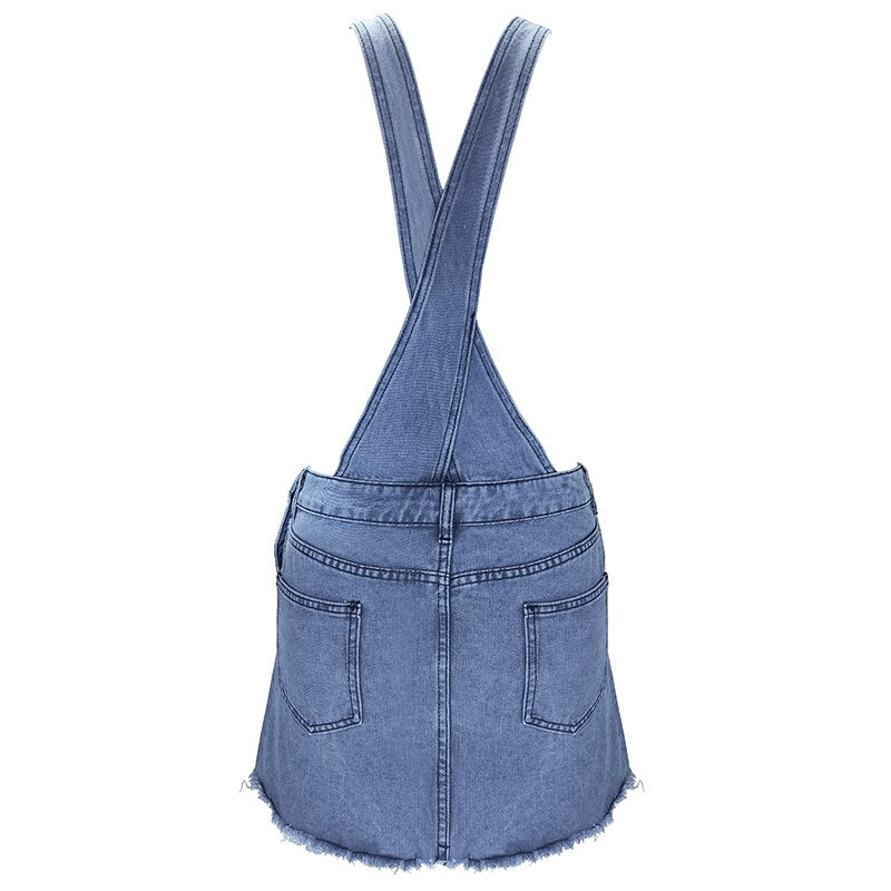 Retro Denim Flower Power Dungarees - Festigal