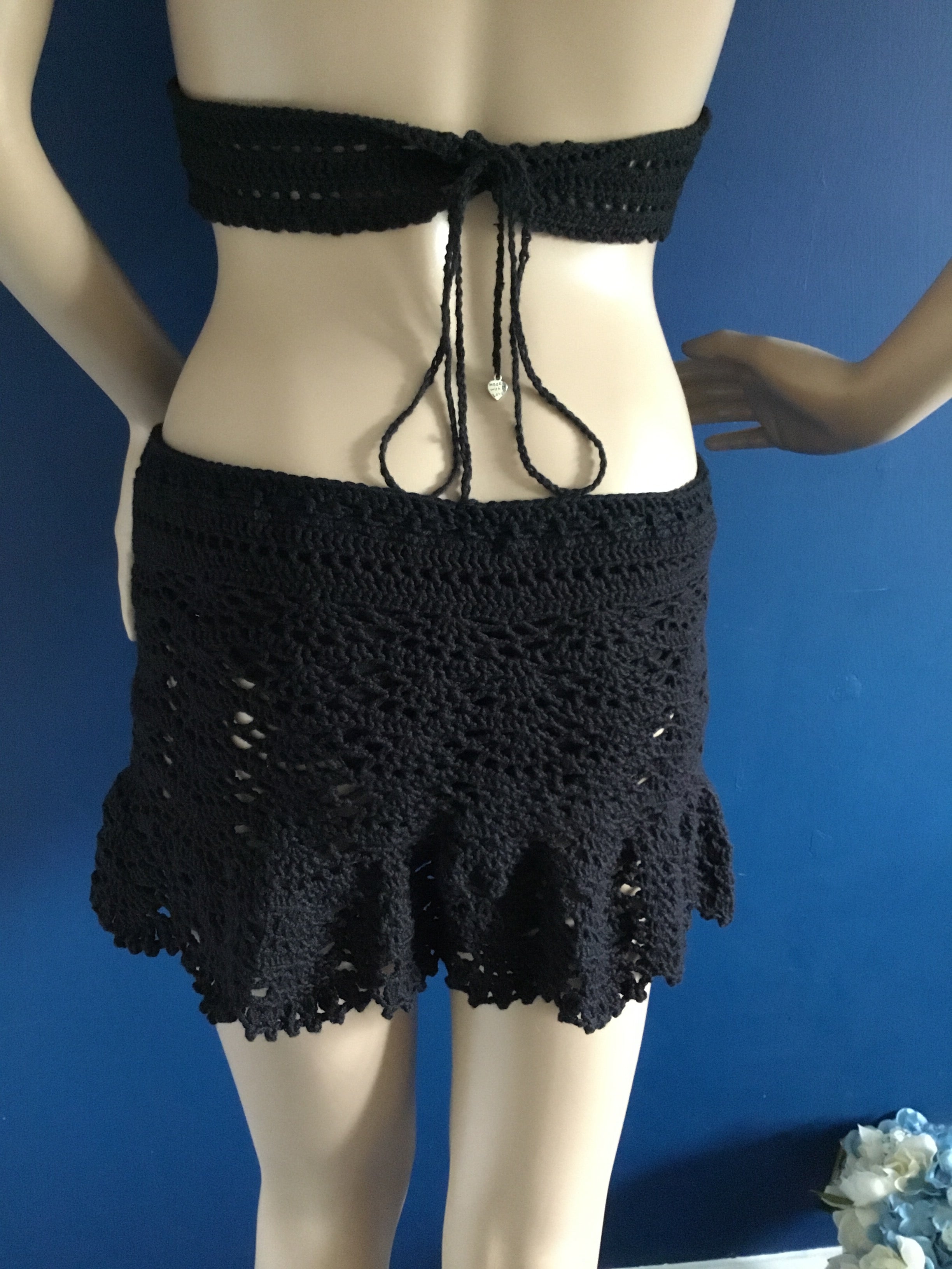 Crochet Handmade Lacey Cotton Skirt - Festigal