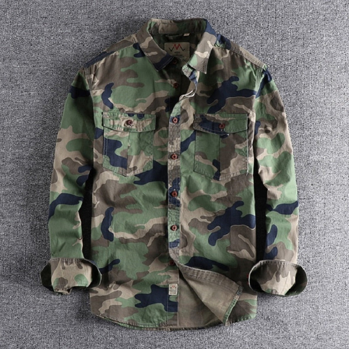 Men's Camouflage Cargo Shirt