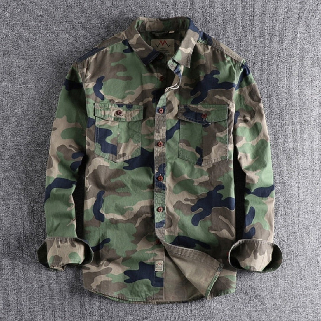 Men's Camouflage Cargo Shirt - Festigal