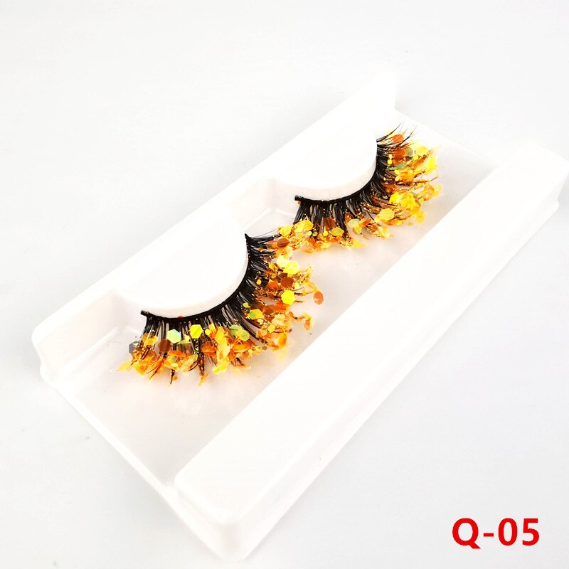 Luminous Sequin False Eye Lashes - Festigal