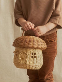 Rattan Mushroom Basket Bag - Festigal