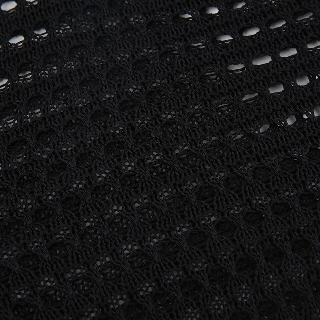 Hollowed Out Fishnet Mesh Knitted Top - Festigal
