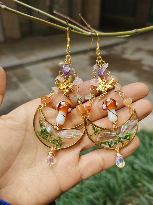 Fairy Garden Quartz Earrings - Festigal