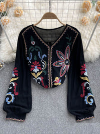 Bohemian Embroidered Blouse - Festigal