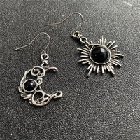 Sun and Moon Drop Earrings - Festigal