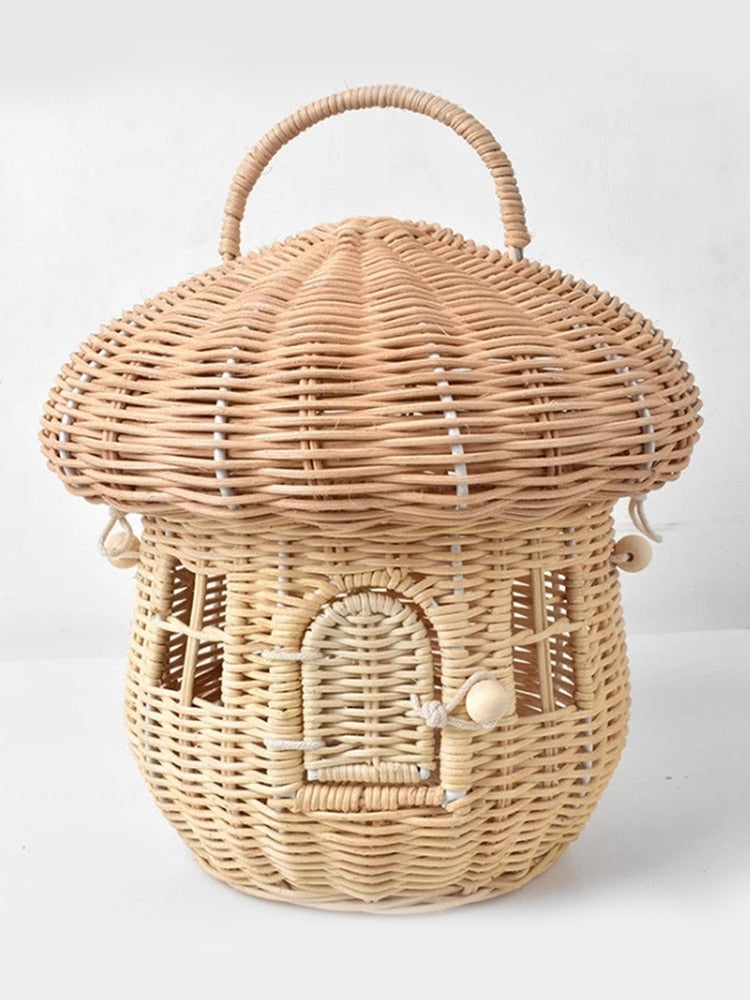 Rattan Mushroom Basket Bag - Festigal