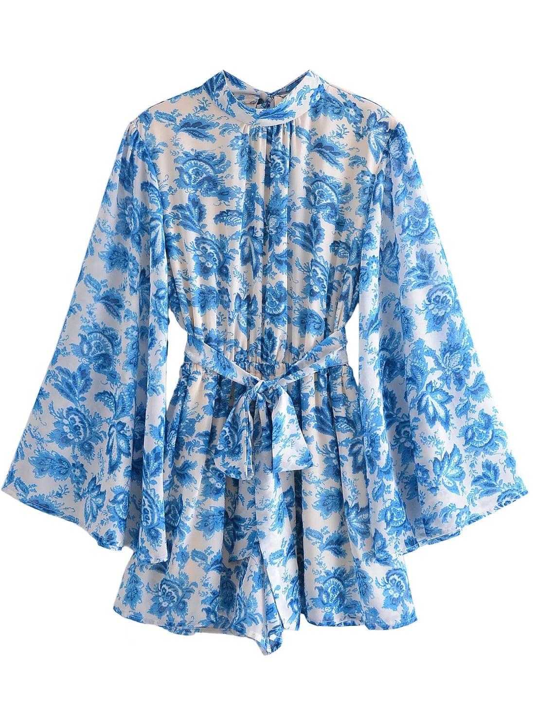 Floral Boho Shorts Playsuit - Festigal