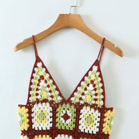 Boho Crochet Sling Dress