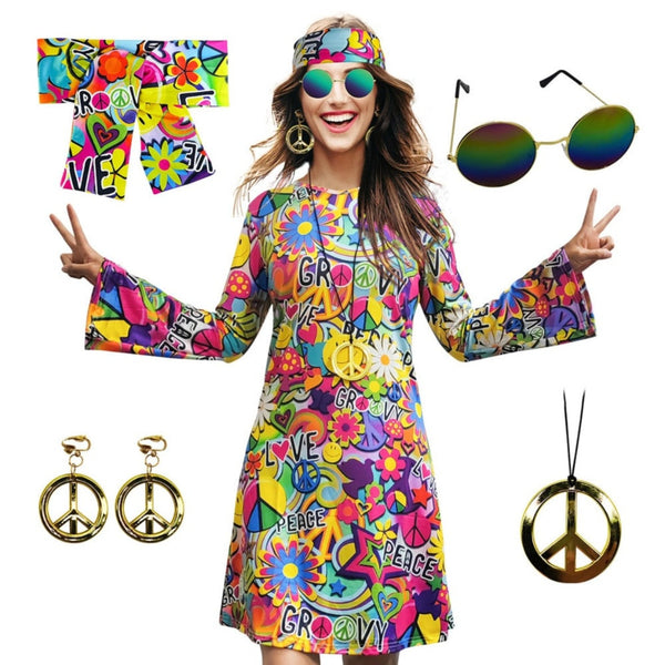 Hippy Heavenly Dress with Accessories - Festigal