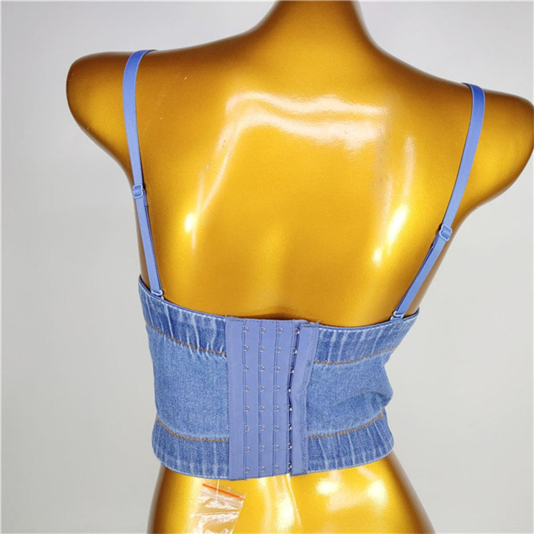 All Denim Cami Corset Top - Festigal