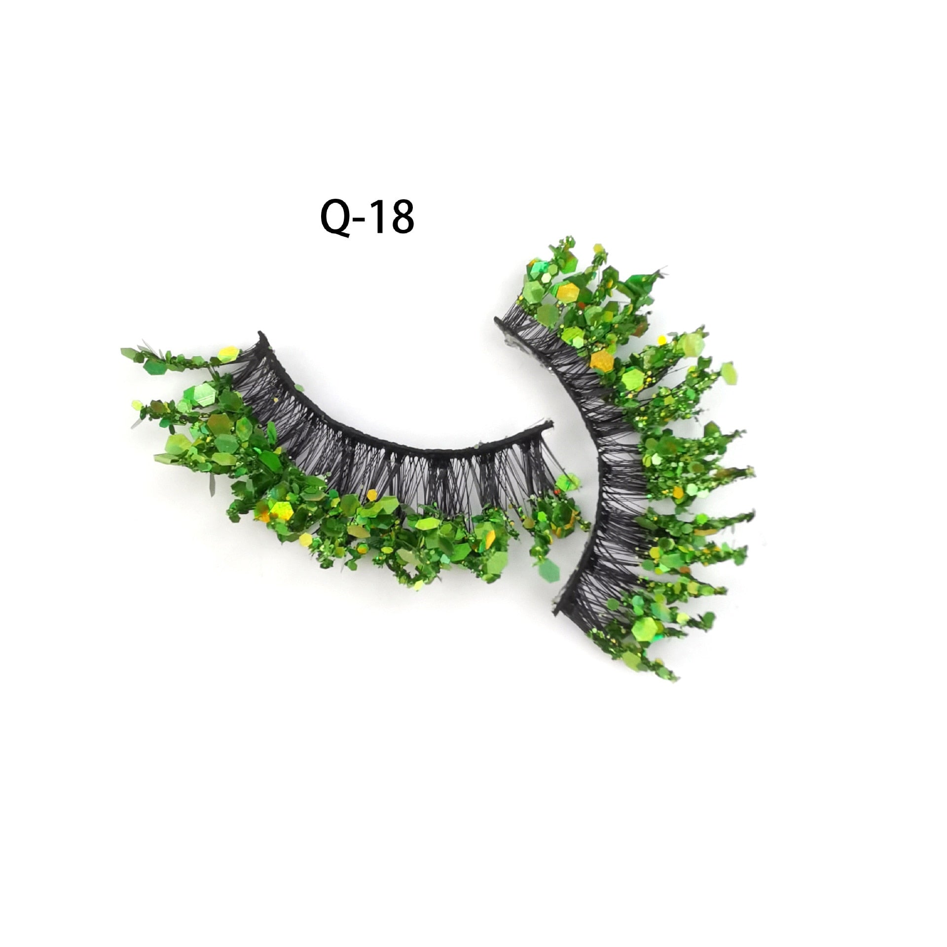 Luminous Sequin False Eye Lashes - Festigal