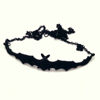 Bat Choker Pendant Necklace - Festigal