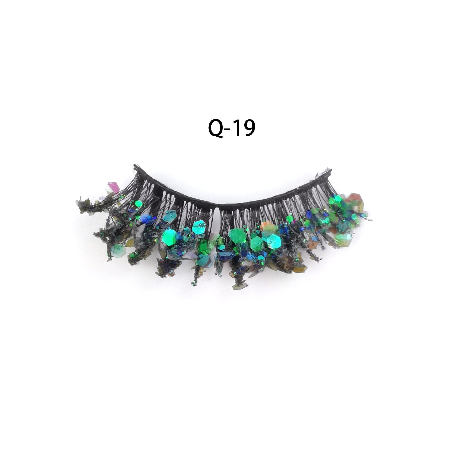 Luminous Sequin False Eye Lashes - Festigal