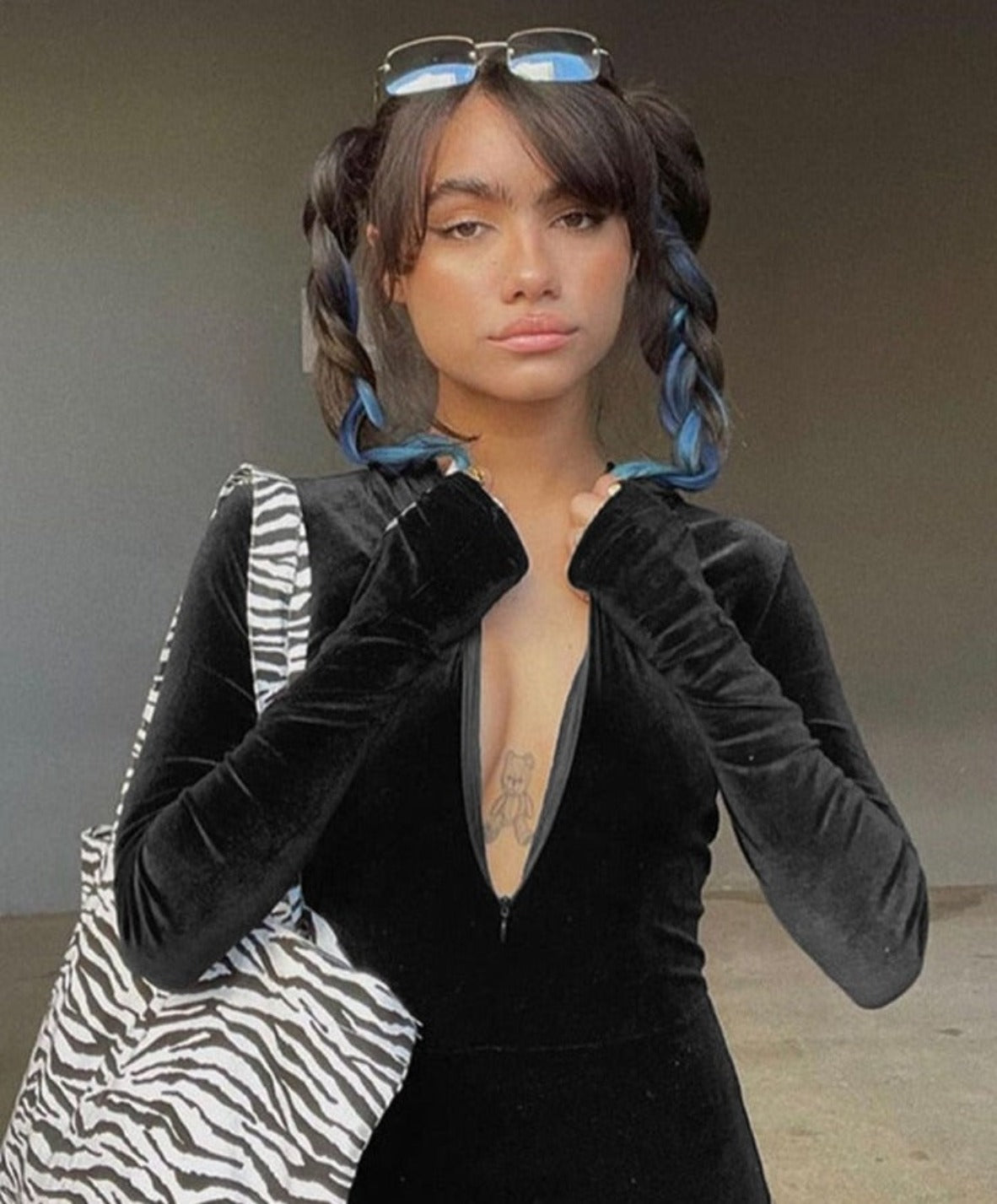 Hooded Black Velvet Jumpsuit - Festigal