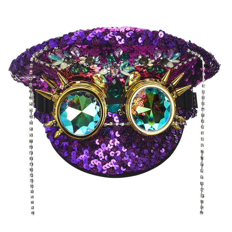 Sequin Steampunk Hat - Festigal