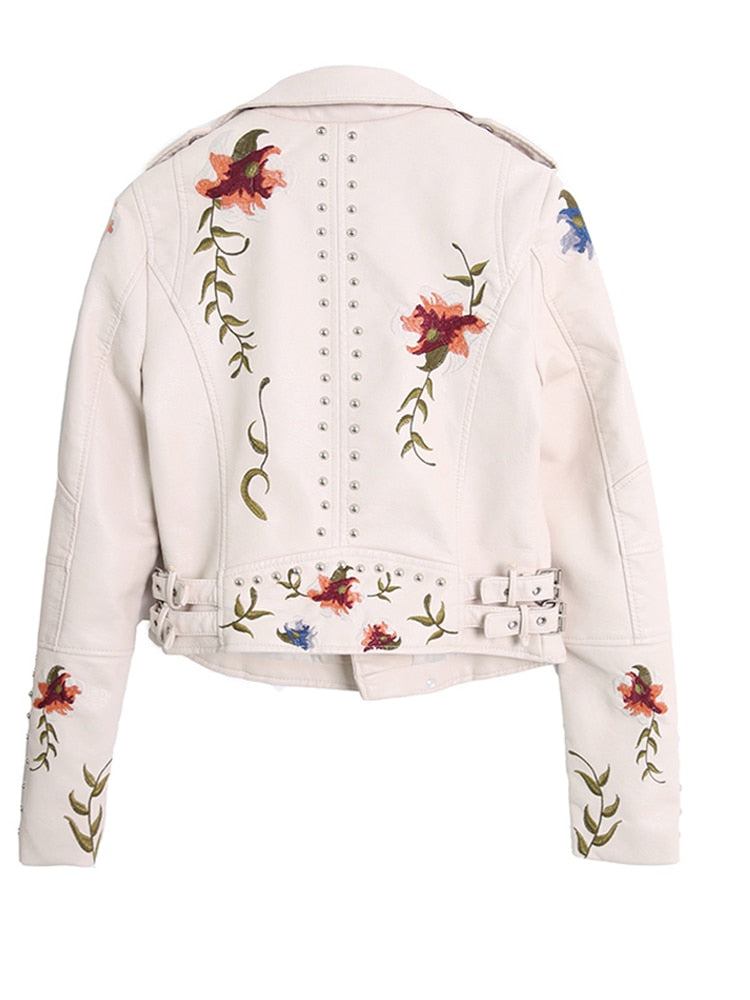 Bikers Jacket with a Floral Twist - Festigal