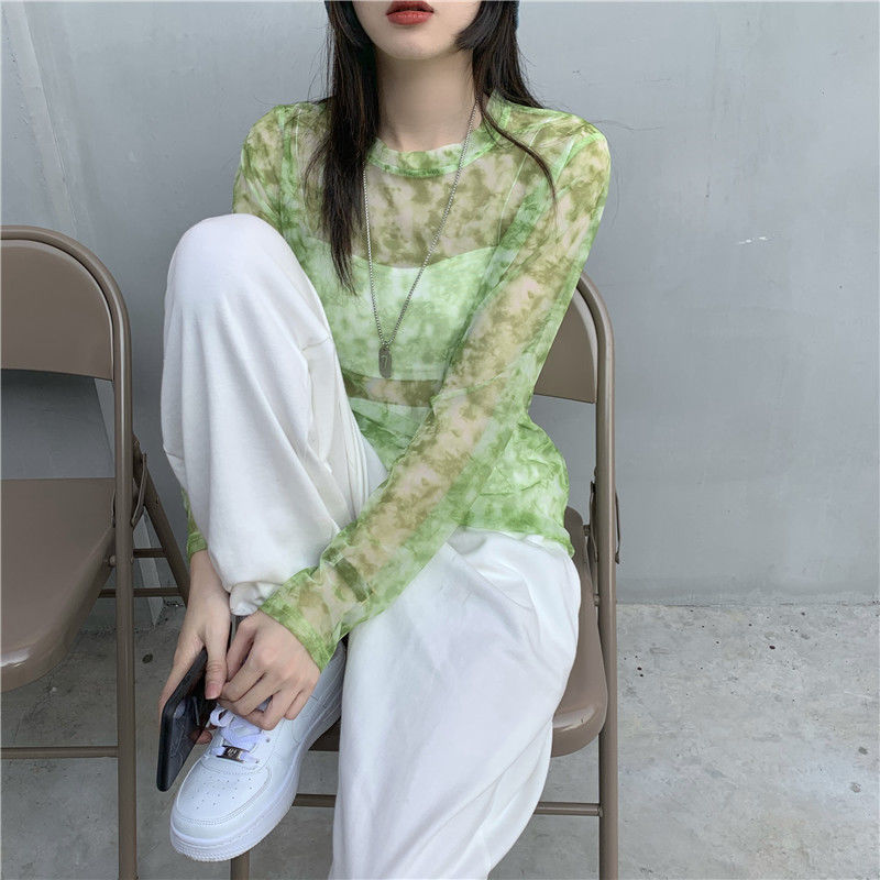 Long Sleeved Light Layer Mesh Top - Festigal