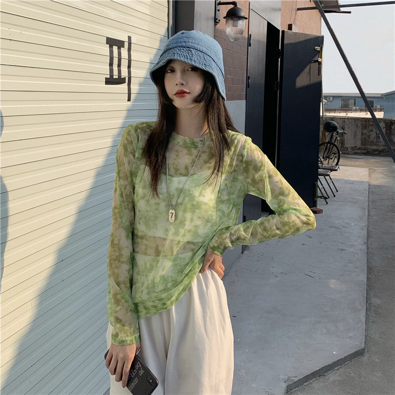 Long Sleeved Light Layer Mesh Top - Festigal