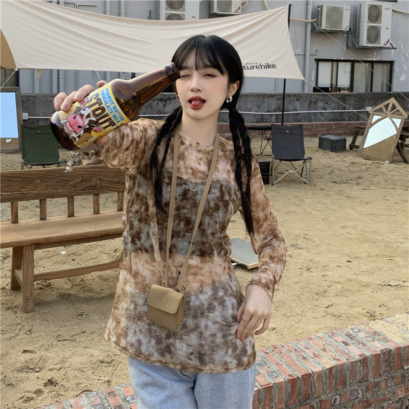 Long Sleeved Light Layer Mesh Top - Festigal