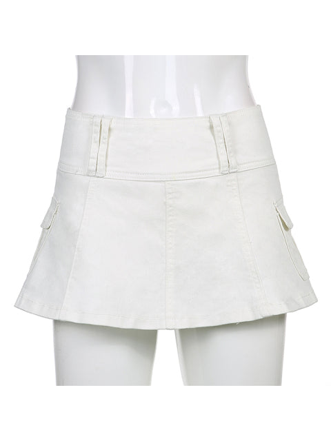 Denim Micro Mini Shorts - Festigal