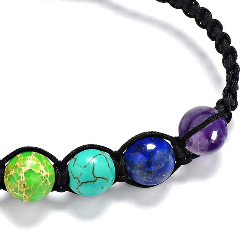 7 Chakra Healing Beaded Bracelet - Floral Fawna