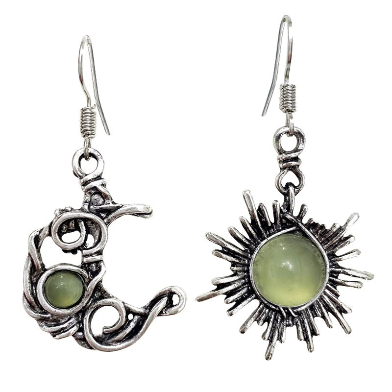 Sun and Moon Drop Earrings - Festigal