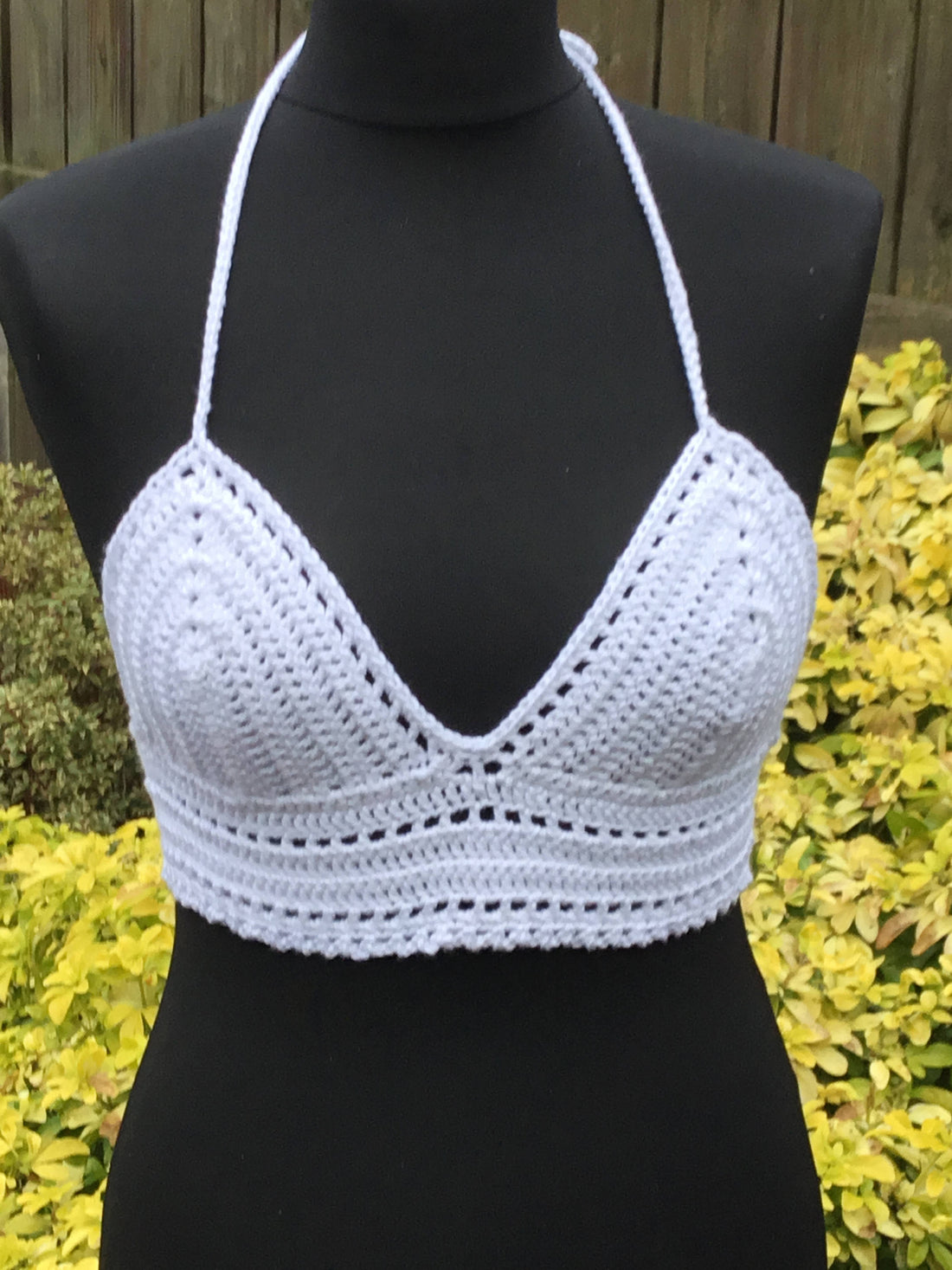 Handmade Crochet Bralette Halter Top - Festigal