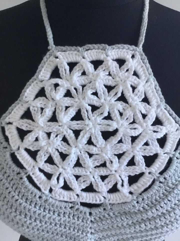 Handmade Crochet Festival Halter Top - Festigal
