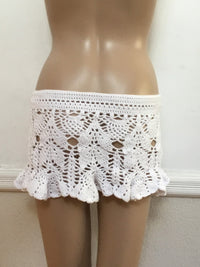 Crochet Handmade Lacey Cotton Skirt - Festigal
